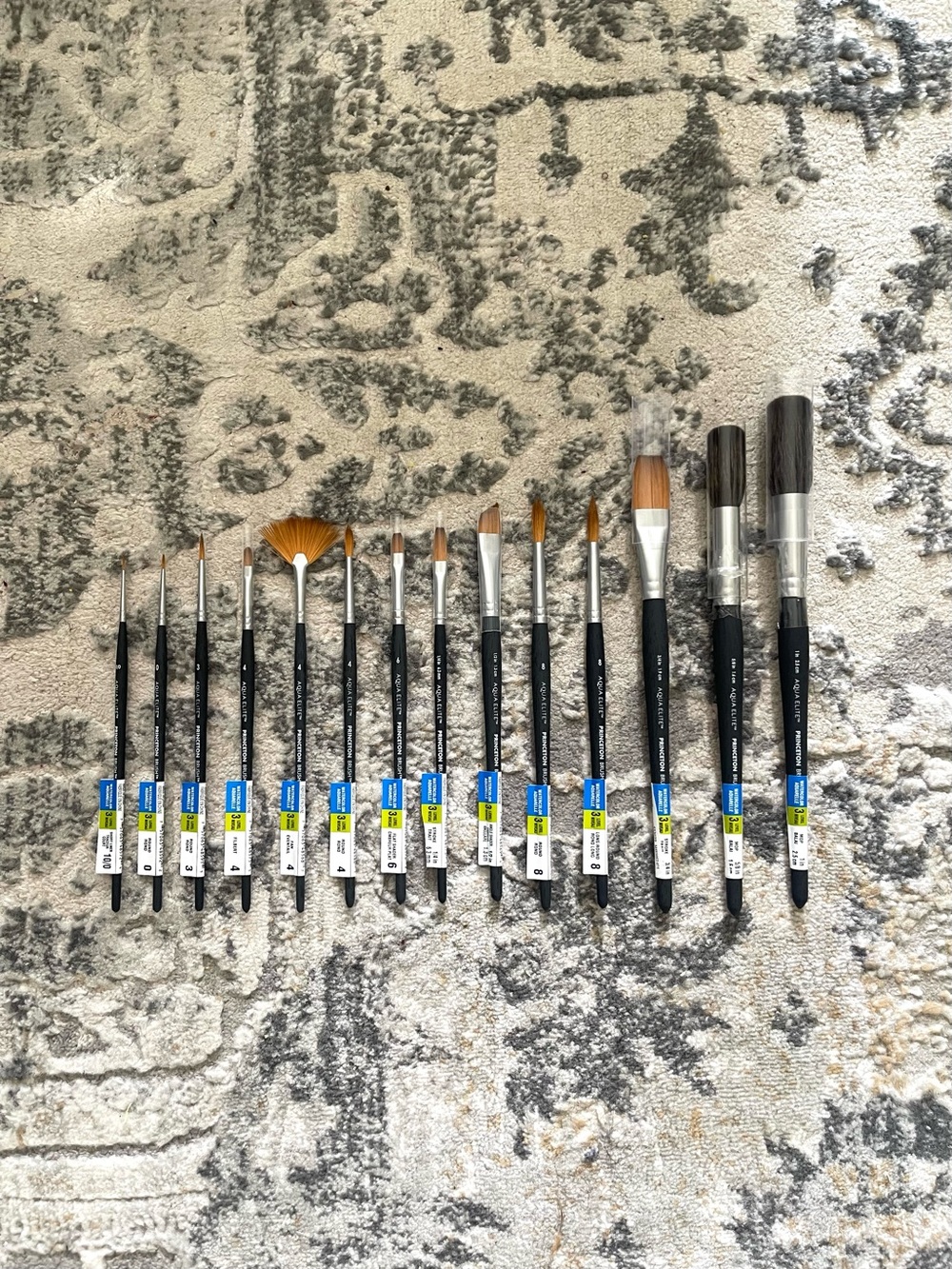 Princeton: Aqua Elite Series - Synthetic Watercolor Paint Brush Bundle #4 (14)